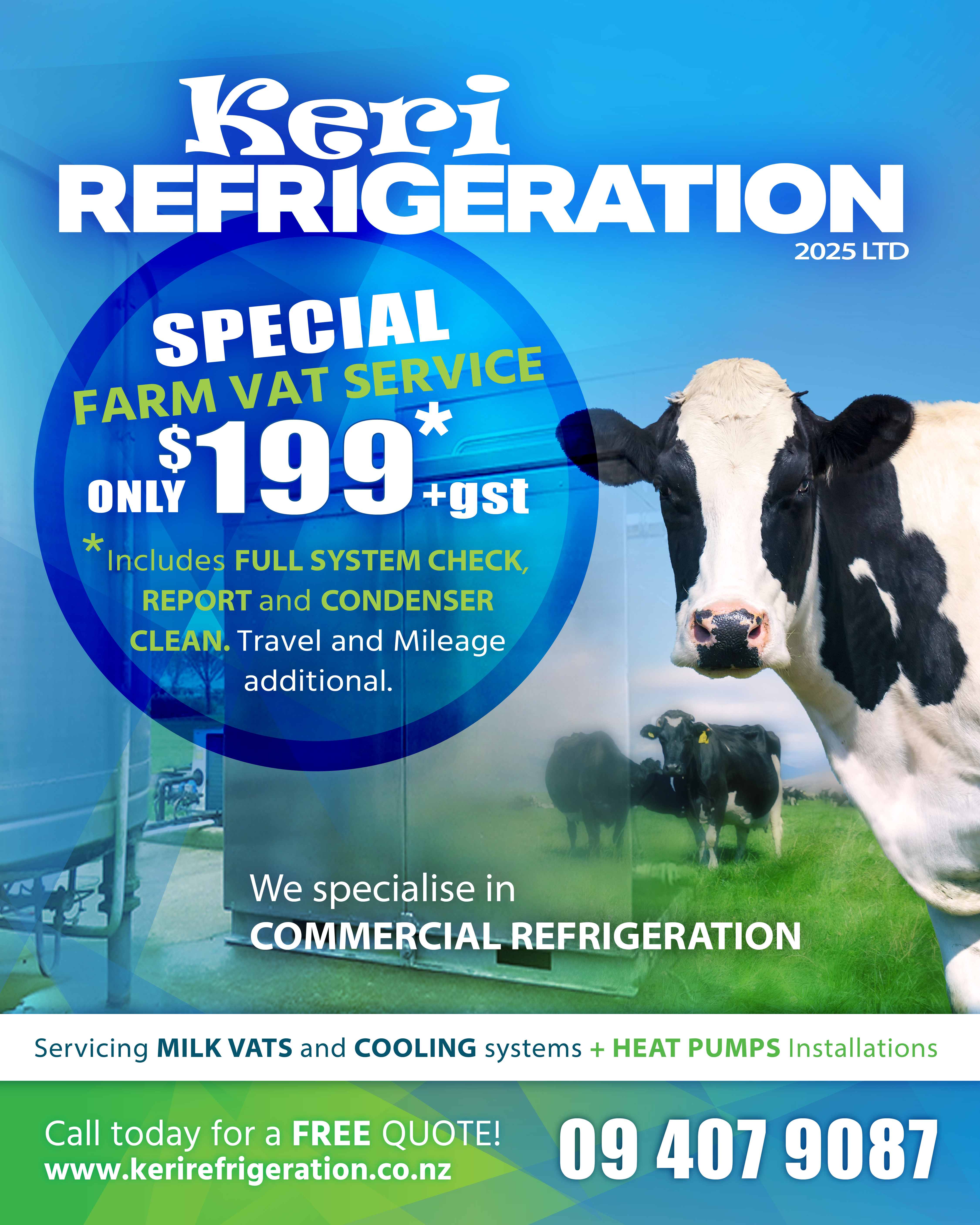 Dairy Farm VAT Service Special only $199+gst*
